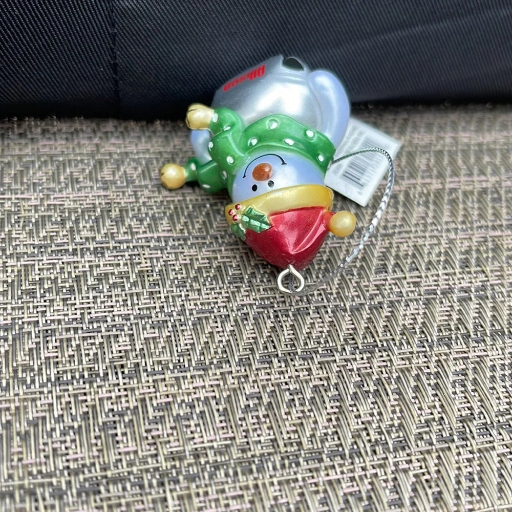 Allison Personalized Jingle Bell Snowman Christmas Ornament NWT